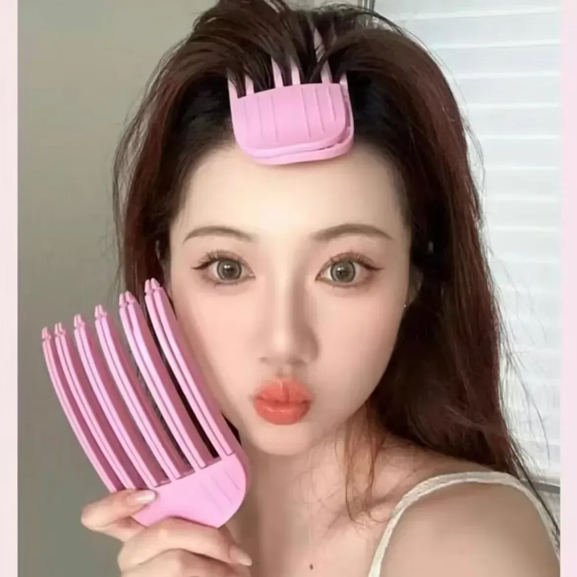 Pince à cheveux moelleuse pour frange à friser, vue détaillée 1