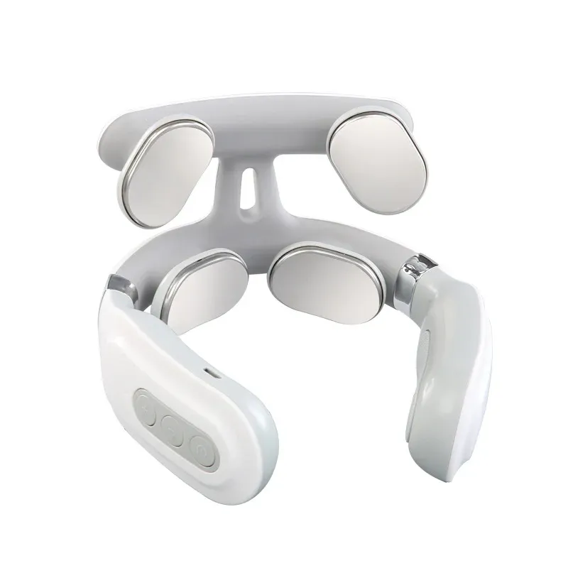 Masseur cervical 4 têtes rechargeable par USB avec chaleur, masseur de cou électrique, idéal comme cadeau de détente pour femmes et hommes 5