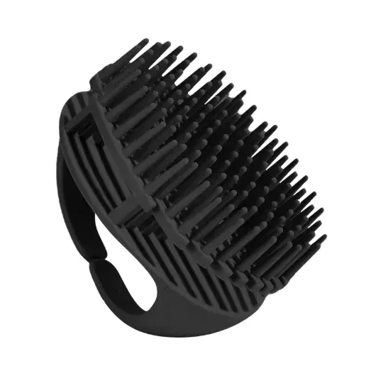 Brosse de massage en silicone pour cuir chevelu et corps, exfoliant capillaire et outil de lavage