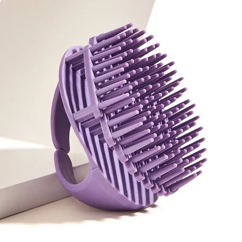 Brosse de massage en silicone pour cuir chevelu et corps, exfoliant capillaire et outil de lavage 2