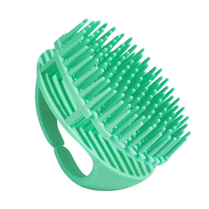 Brosse de massage en silicone pour cuir chevelu et corps, exfoliant capillaire et outil de lavage 10