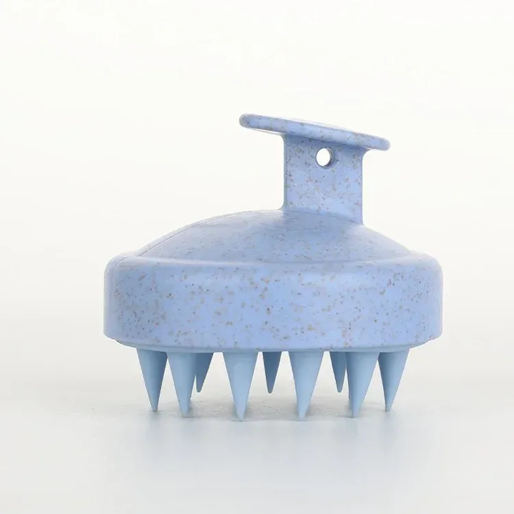 Brosse à shampoing en silicone pour massage du cuir chevelu et du corps 8
