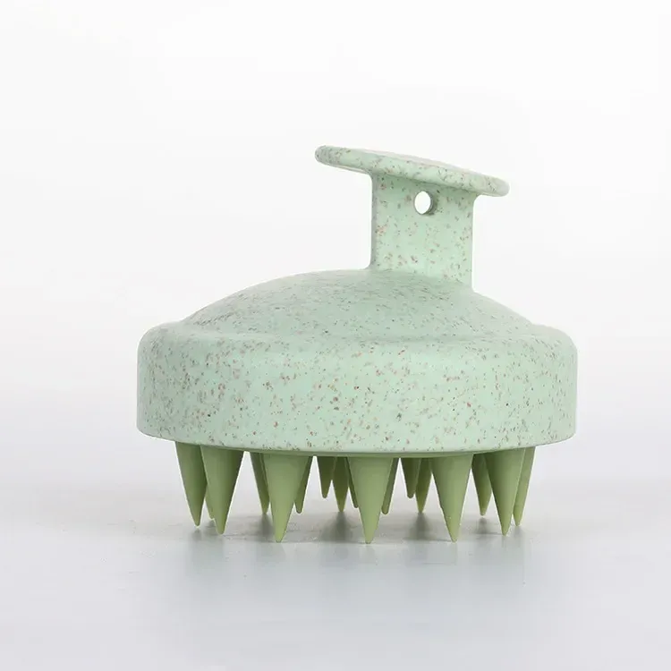 Brosse à shampoing en silicone pour massage du cuir chevelu et du corps 9
