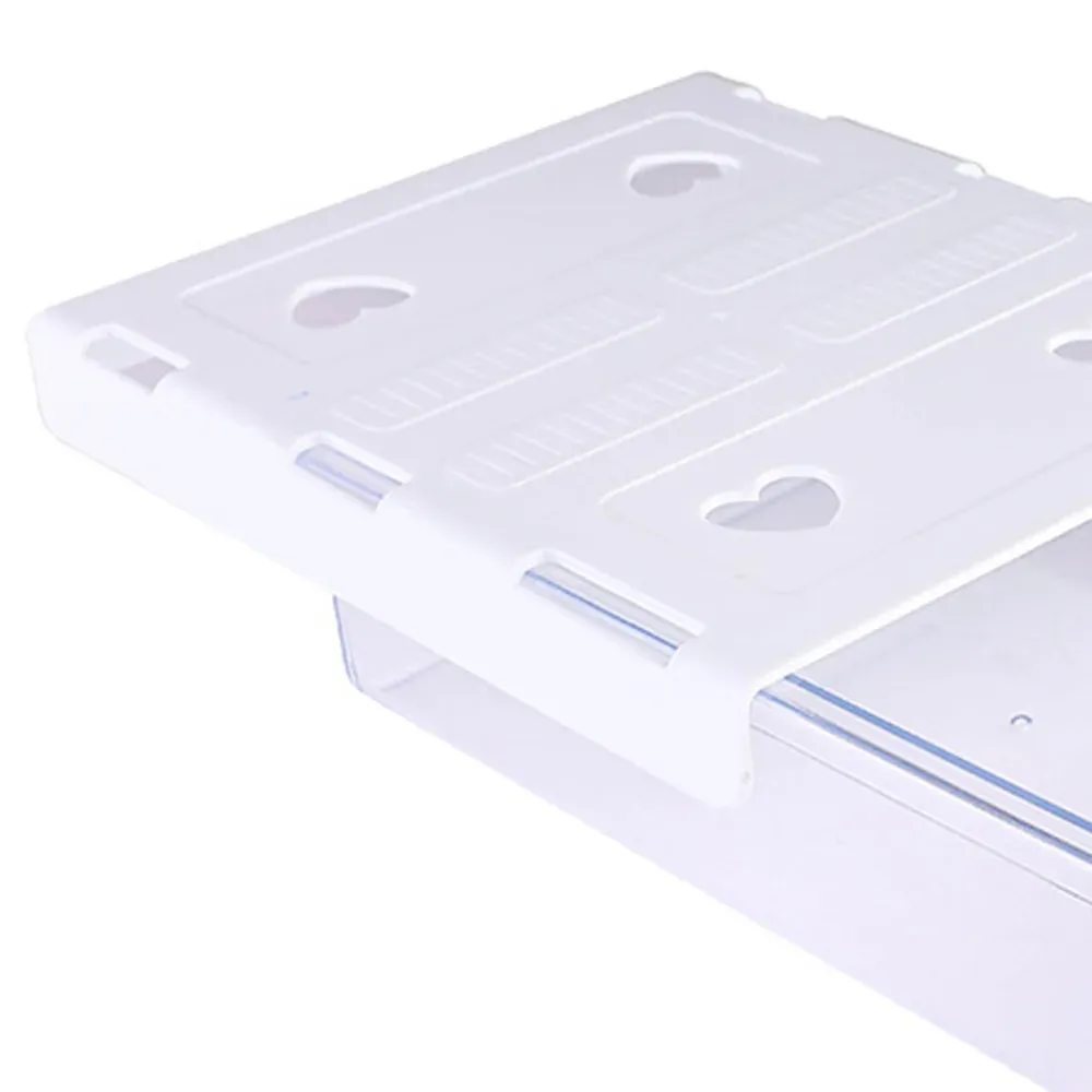 Tiroir transparent sous le bureau, usage quotidien