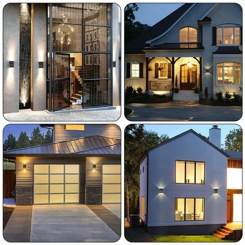 Lampes solaires extérieures à détection, applique murale solaire étanche, éclairage de jardin 3