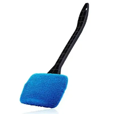 Kit de brosses de nettoyage pour vitres de voiture, outil de lavage de pare-brise et essuie-glace intérieur à long manche 10