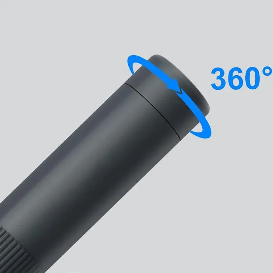 Capuchon d'extrémité pivotant à 360 degrés