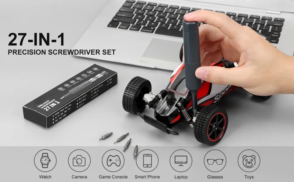 Kit de tournevis de précision en vue d'ensemble