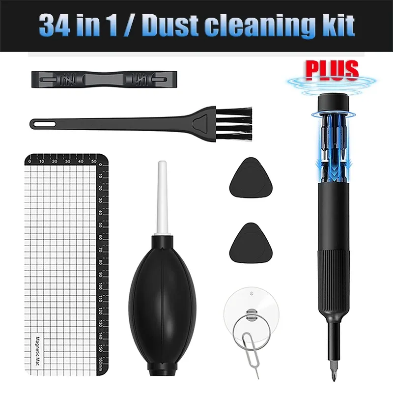 Jeu de tournevis de précision 27 en 1 à embouts magnétiques, format stylo, kit d'outils de réparation manuel pour lunettes, montres, PC, bijoux et iPhone 9