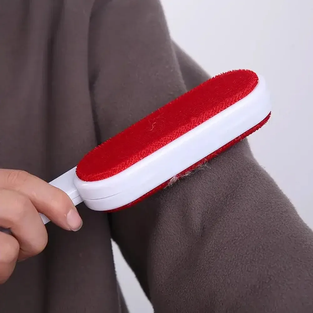 Rouleau anti-peluches autonettoyant double face pour poils d'animaux, pour canapés, tapis et vêtements - Image 1
