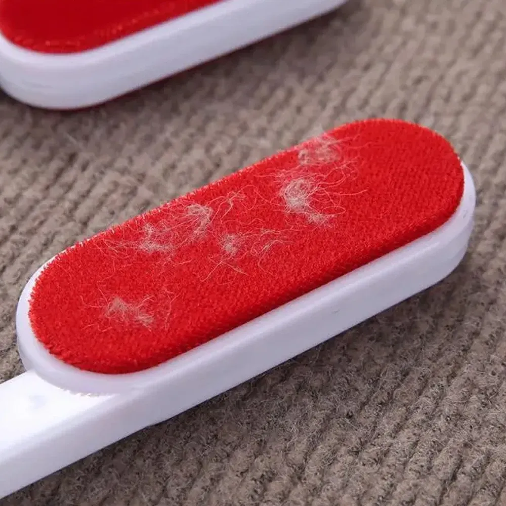 Rouleau anti-peluches autonettoyant double face pour poils d'animaux, pour canapés, tapis et vêtements 2