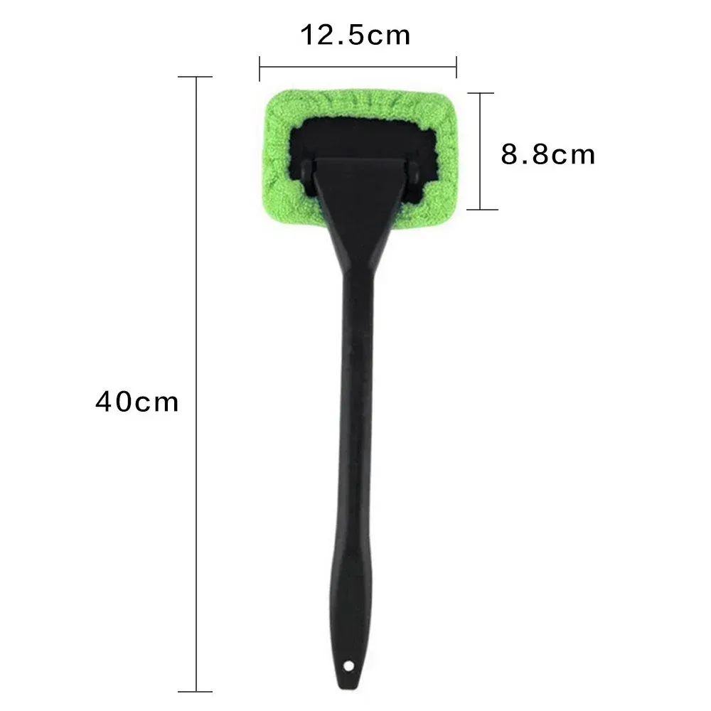 Kit de brosse de nettoyage pour vitres de voiture, outil de nettoyage de pare-brise avec manche long, brosse intérieure pour essuie-glace 6