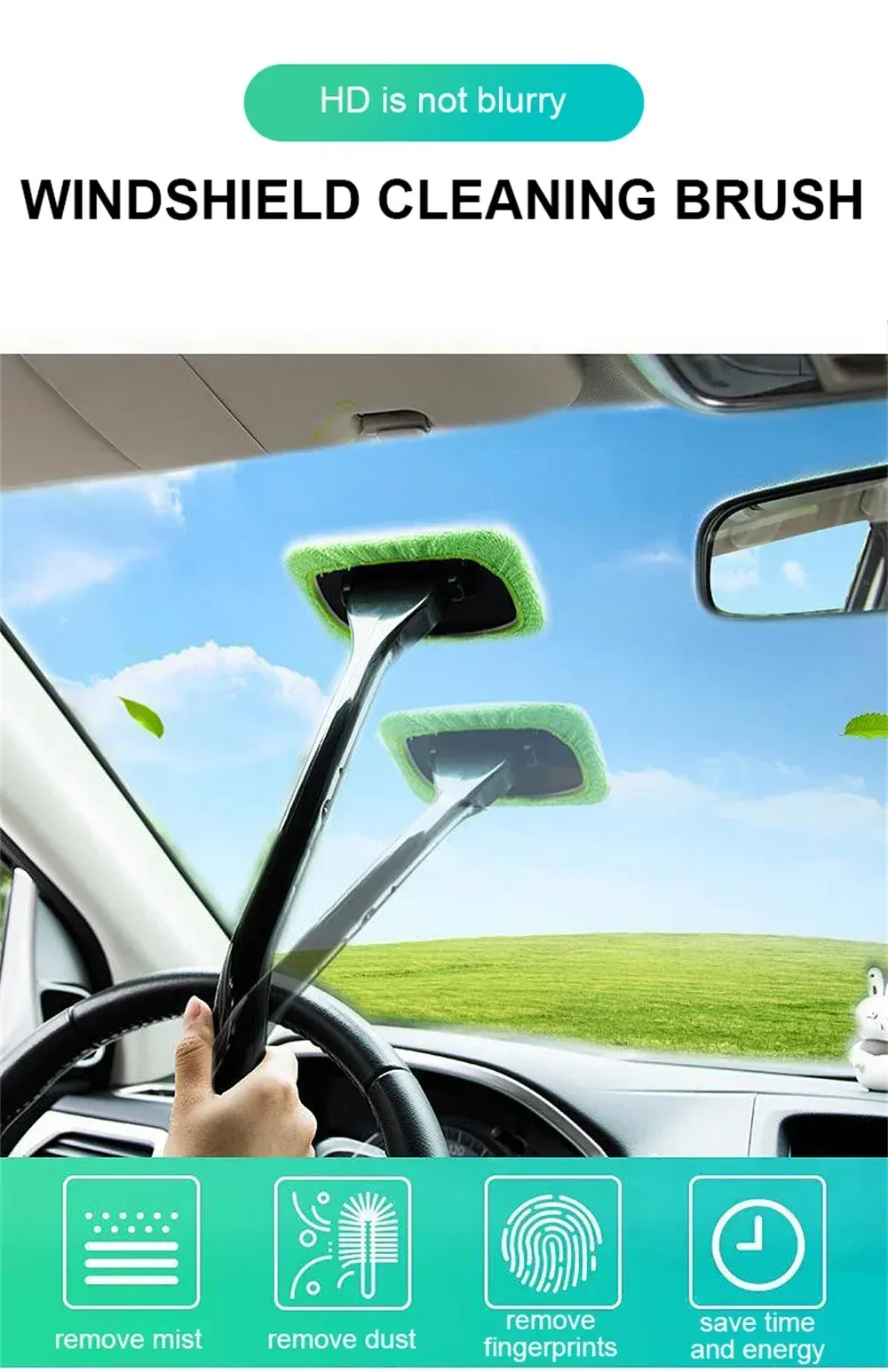 Brosse de nettoyage de vitres de voiture