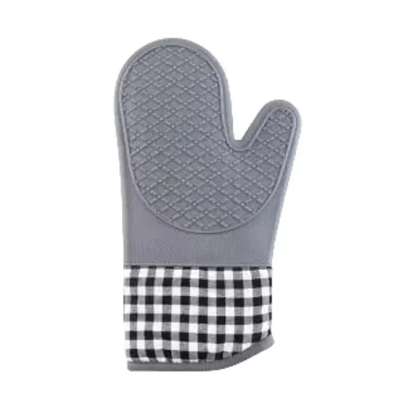 Gant isolant en silicone, anti-brûlure et antidérapant pour la cuisine, long et épaissi, résistant aux hautes températures 9