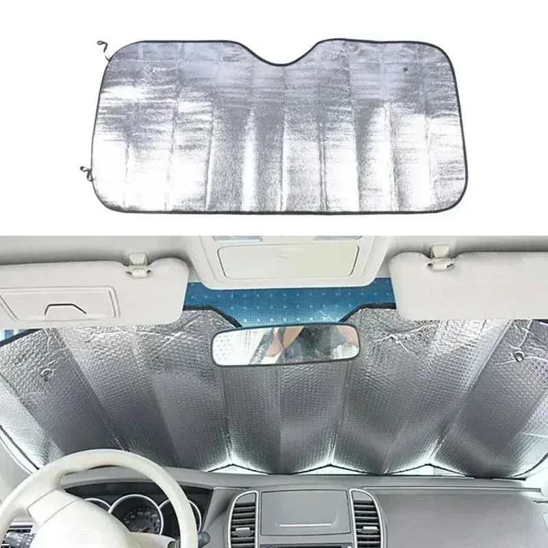 Pare-soleil de voiture en film, protection pare-brise, accessoire auto pliable 140 x 70 cm, protection UV 4