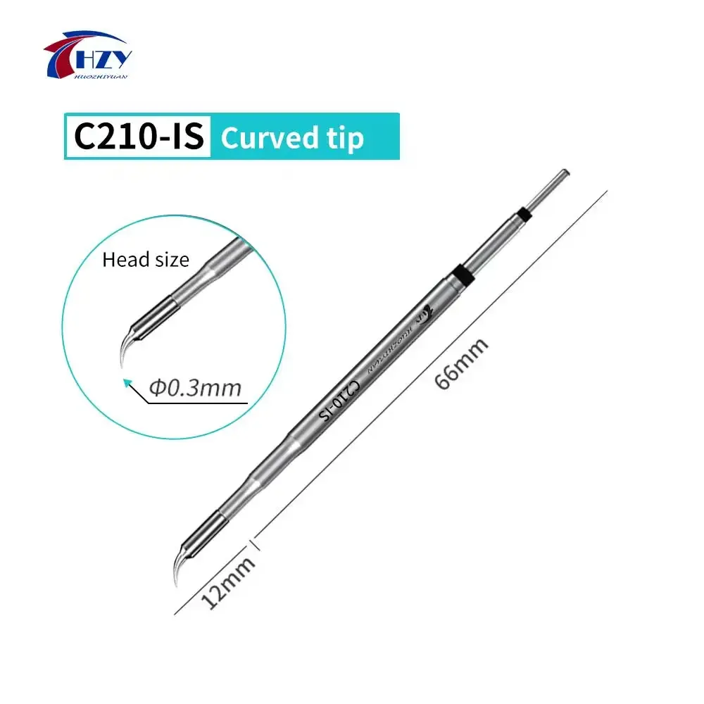 HZY C210 Pointes de fer à souder, outils de soudage K/SK/I/IS universels 210, poignée de fer à souder électrique pour kit de station de soudage T210 7