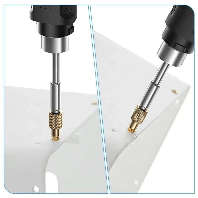 FNIRSI HS02A Kit d'insertion d'écrous thermosertis pour impression 3D, fer à souder spécialisé avec tête de presse pour filetage intégré 5