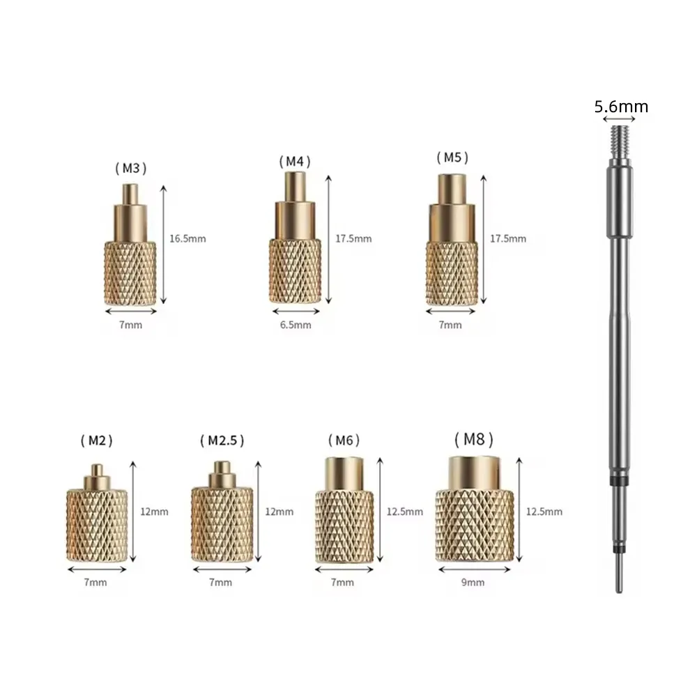 Pointe HS02A pour écrou thermofusible en situation