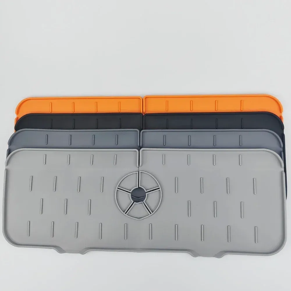 Tapis en silicone pour robinet de cuisine, protection anti-éclaboussures pour évier 5