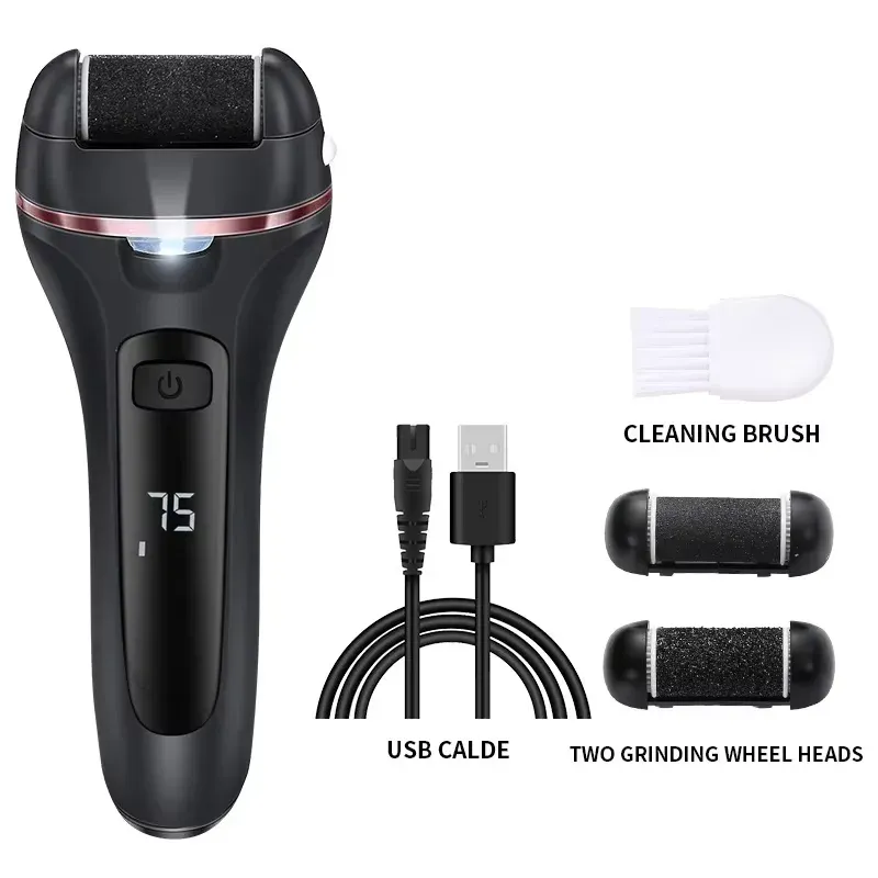 Râpe électrique rechargeable pour pieds – Pédicure USB à vitesses réglables, pour homme et femme 7