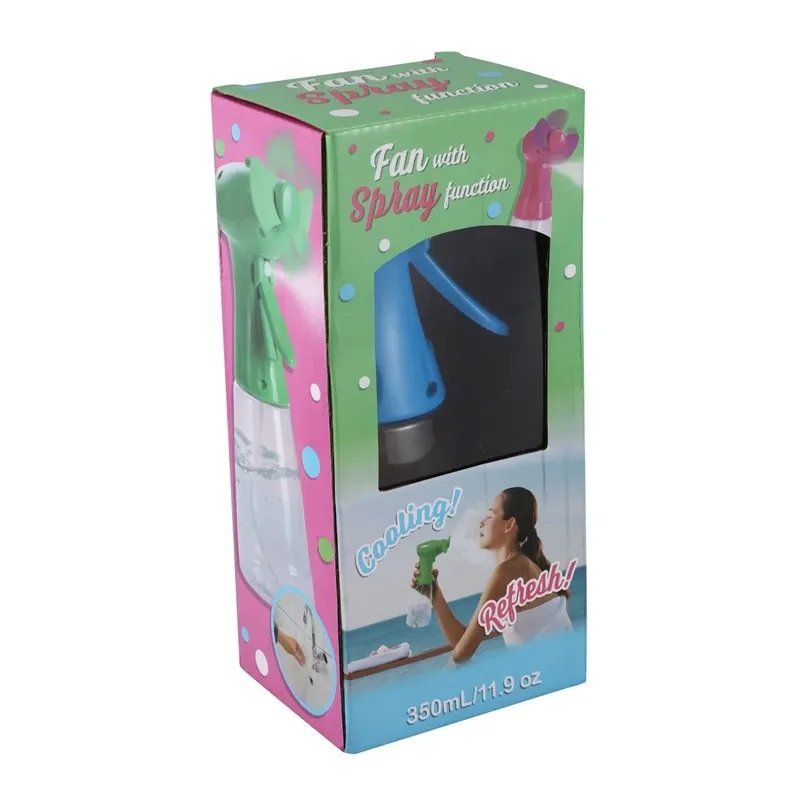 Ventilateur brumisateur portable avec réservoir d'eau de 300 ml, fonctionnant sur piles 2