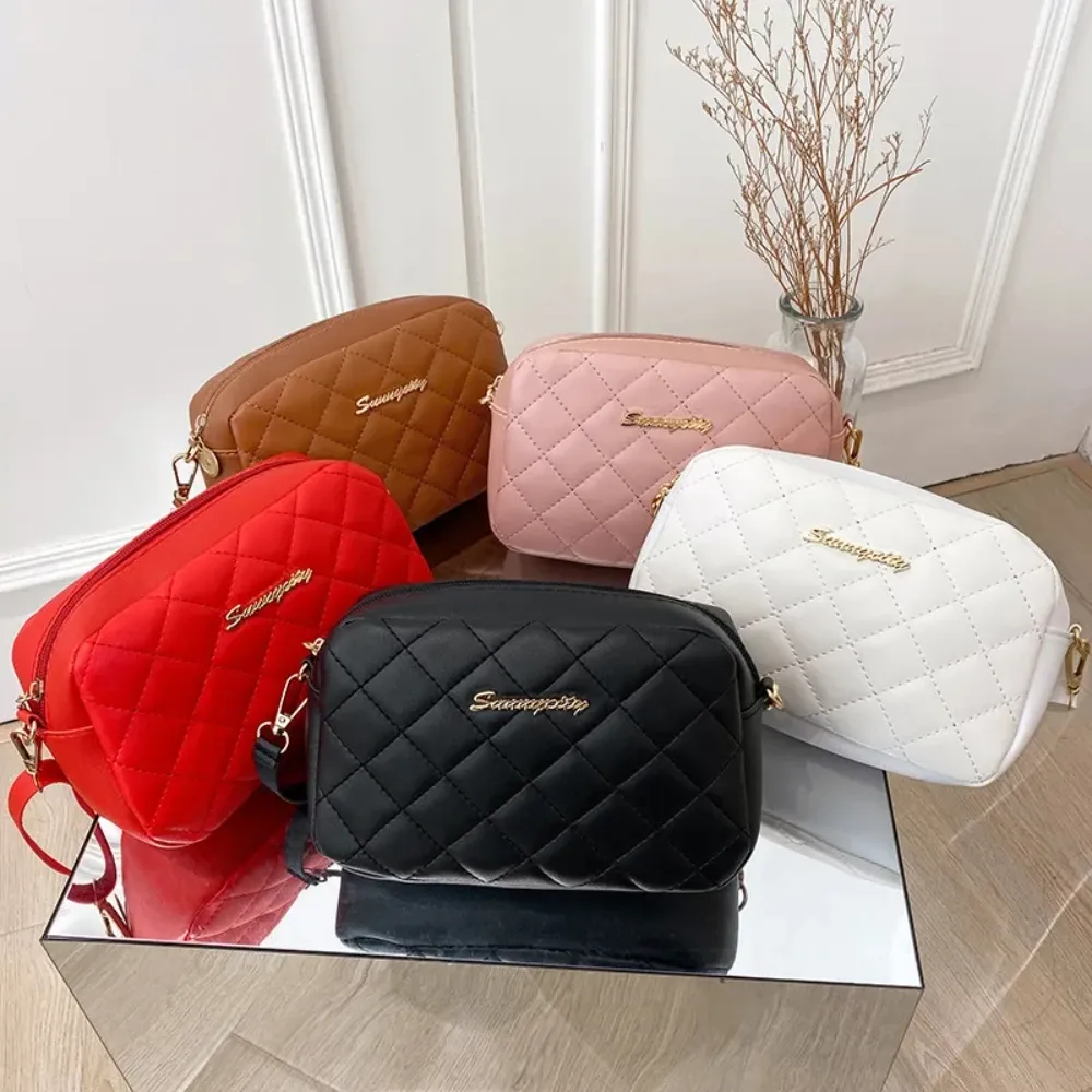 Petit sac messager à pompon pour femme, brodé Lingge 2