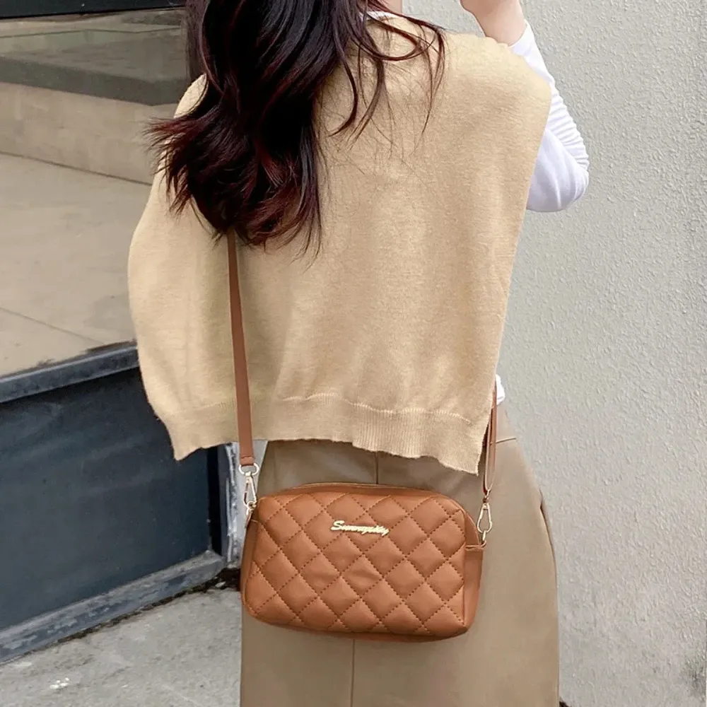 Petit sac messager à pompon pour femme, brodé Lingge 3