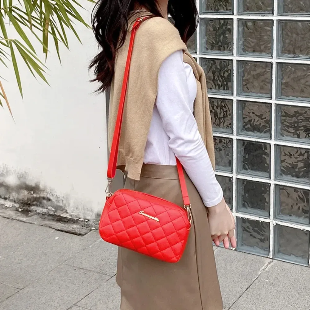 Petit sac messager à pompon pour femme, brodé Lingge 4
