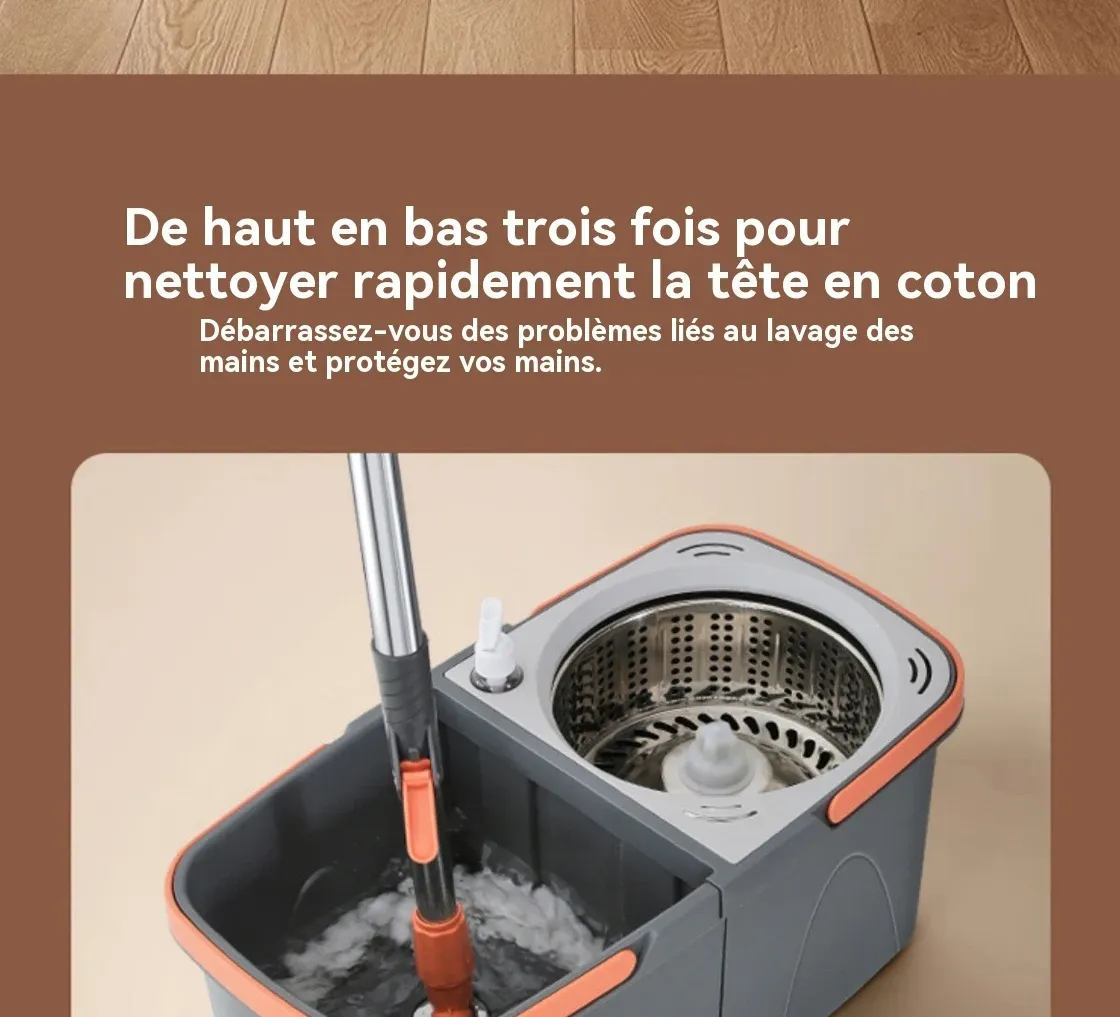 Nettoyage de sols durs avec la vadrouille microfibre