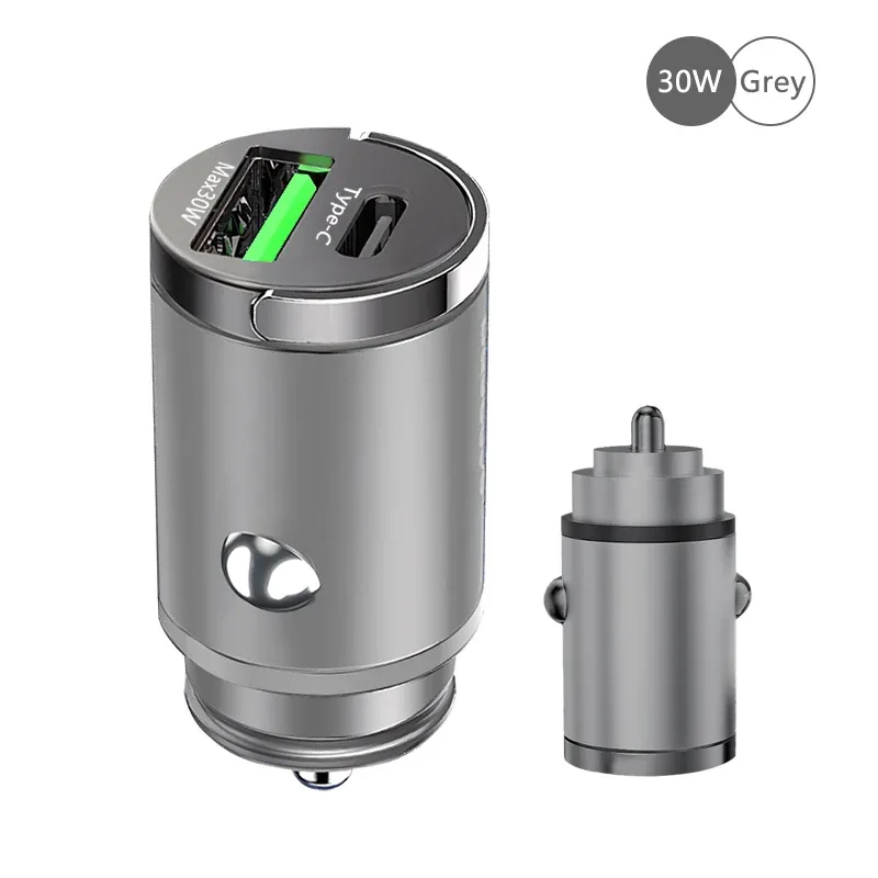 Mini chargeur de voiture 100 W à charge rapide USB-C PD et QC 3.0 pour iPhone, Xiaomi, Samsung et Huawei 9