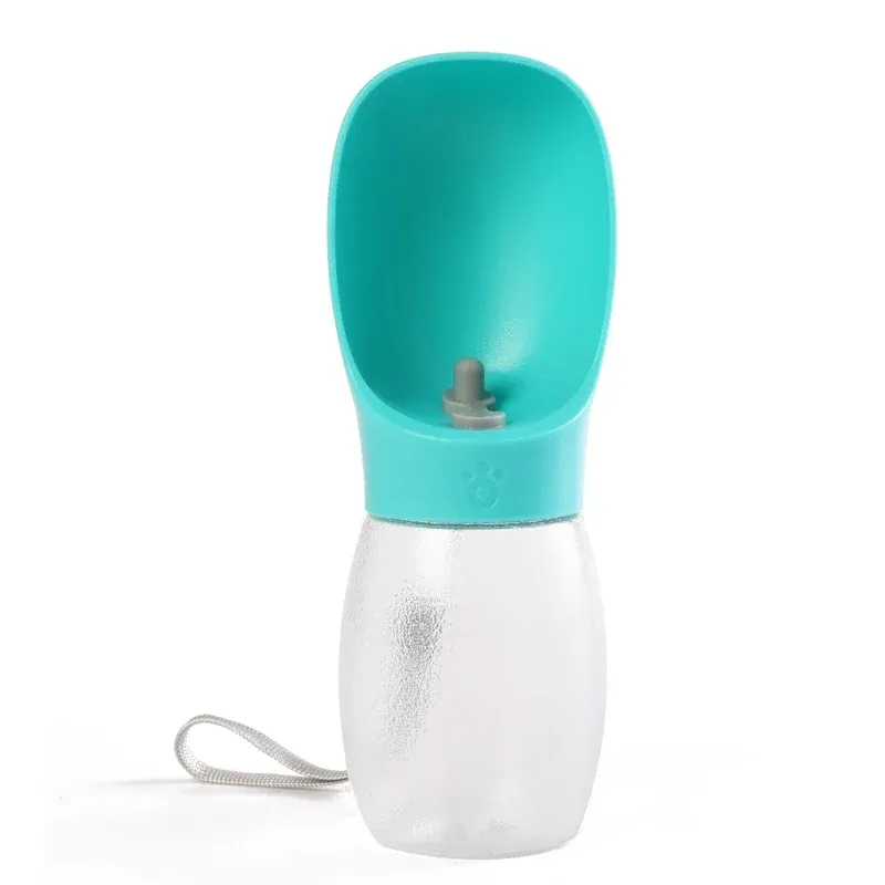 Bouteille d'eau portable pour chien 300 ml avec bol intégré, adaptée aux chiots, aux chiens de petite et moyenne taille et aux chats, idéale pour la randonnée 9