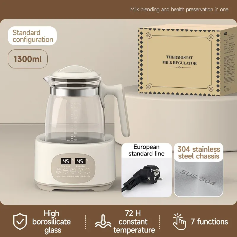 Bouilloire électrique 1300 ml pour bébé à régulation de température constante, 220 V 6