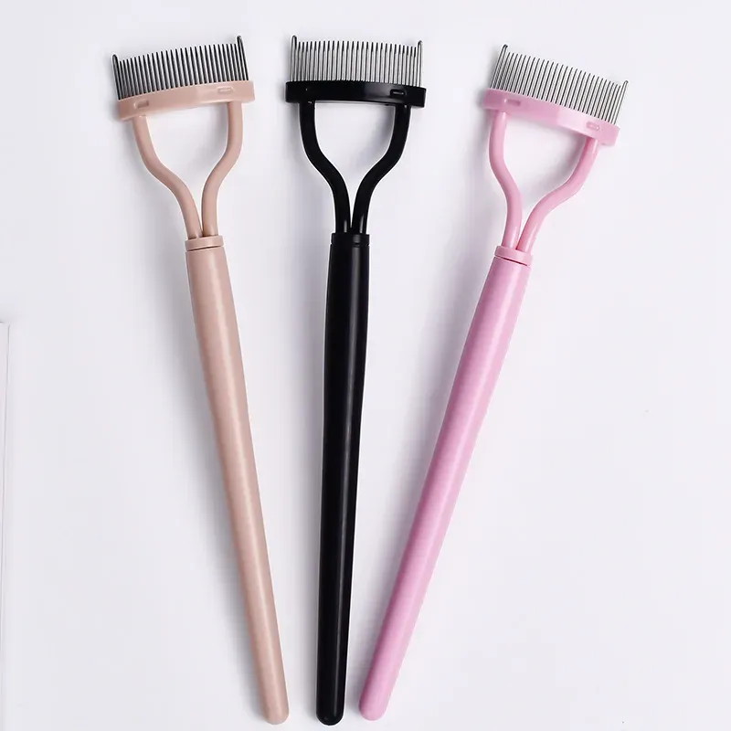 Peigne séparateur de cils en acier inoxydable à dents métalliques 4