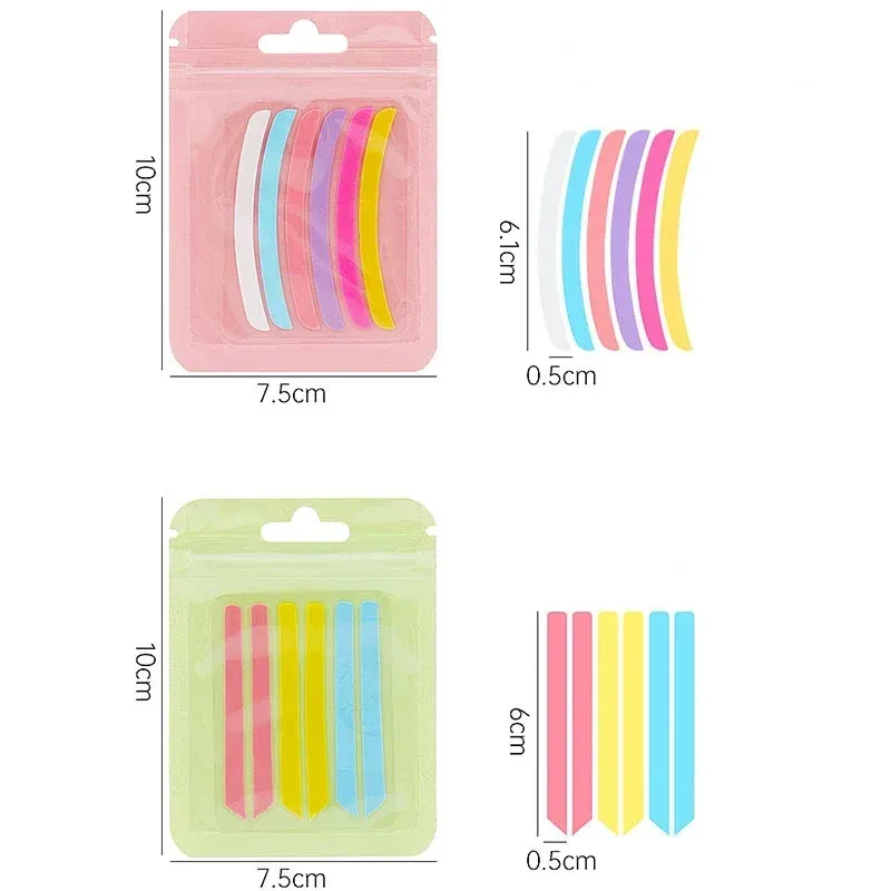 Bigoudis en silicone pour extensions de cils, bande Arina, outils de maquillage, 6 pièces 5