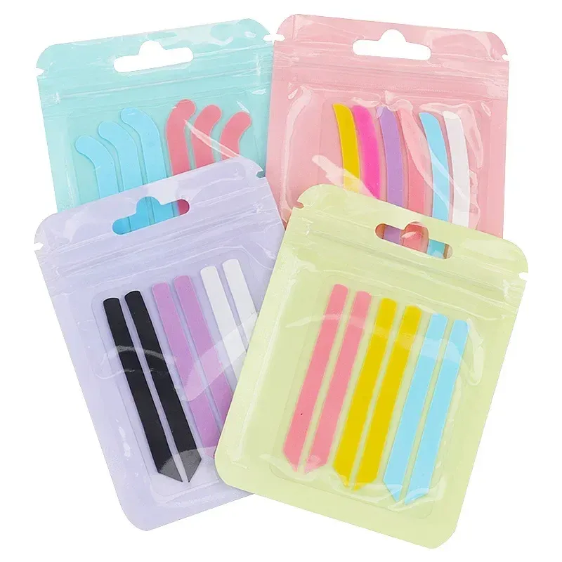 Bigoudis en silicone pour extensions de cils, bande Arina, outils de maquillage, 6 pièces 6