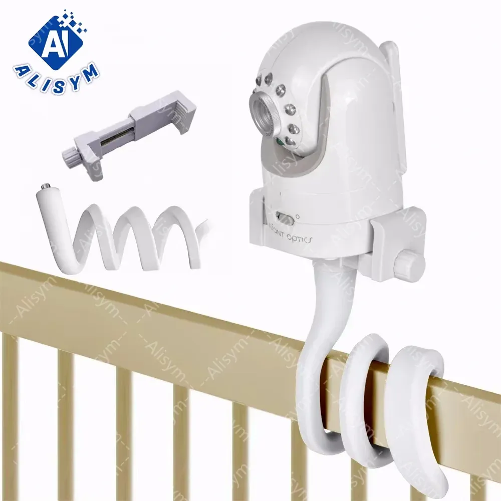 Support de caméra multifonction universel pour bébé, moniteur de lit, vis 1/4, pince flexible, bras long réglable