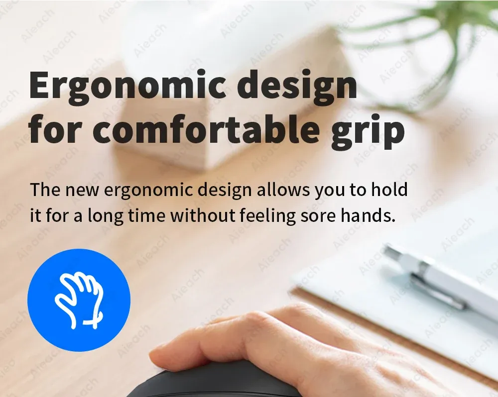 Souris ergonomique en main