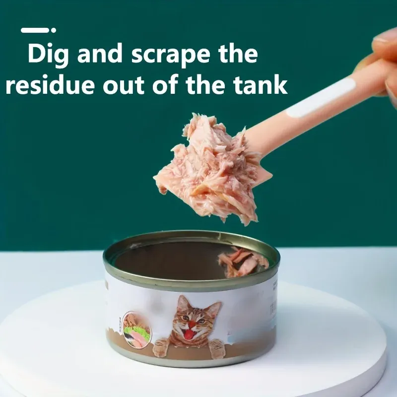 Cuillère en silicone réutilisable pour animaux de compagnie