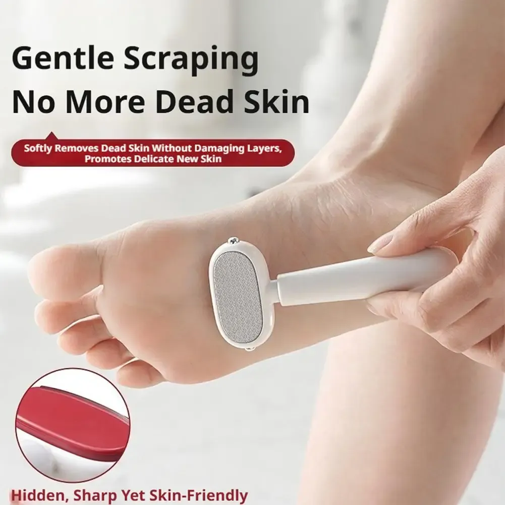 Râpe à callosités double face portable 2 en 1, lime à pieds remplaçable, grattoir pour pédicure, outil de beauté