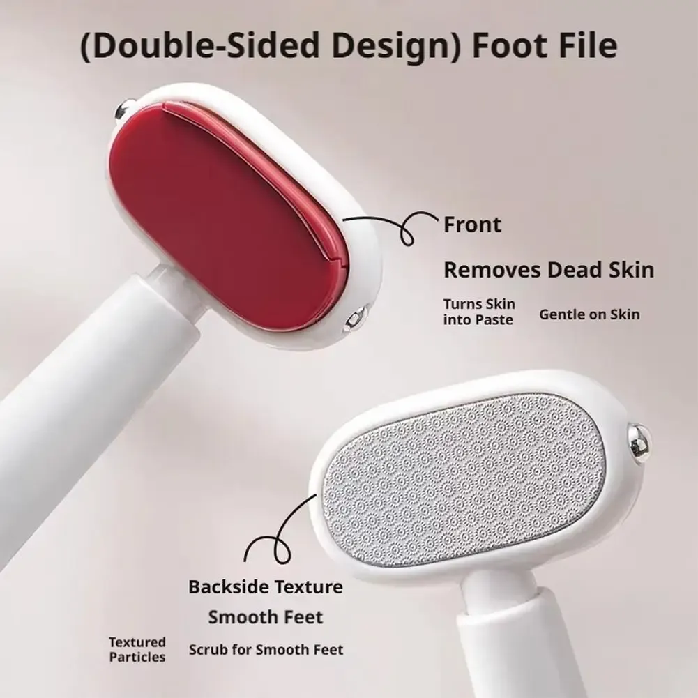 Râpe à callosités double face portable 2 en 1, lime à pieds remplaçable, grattoir pour pédicure, outil de beauté 4