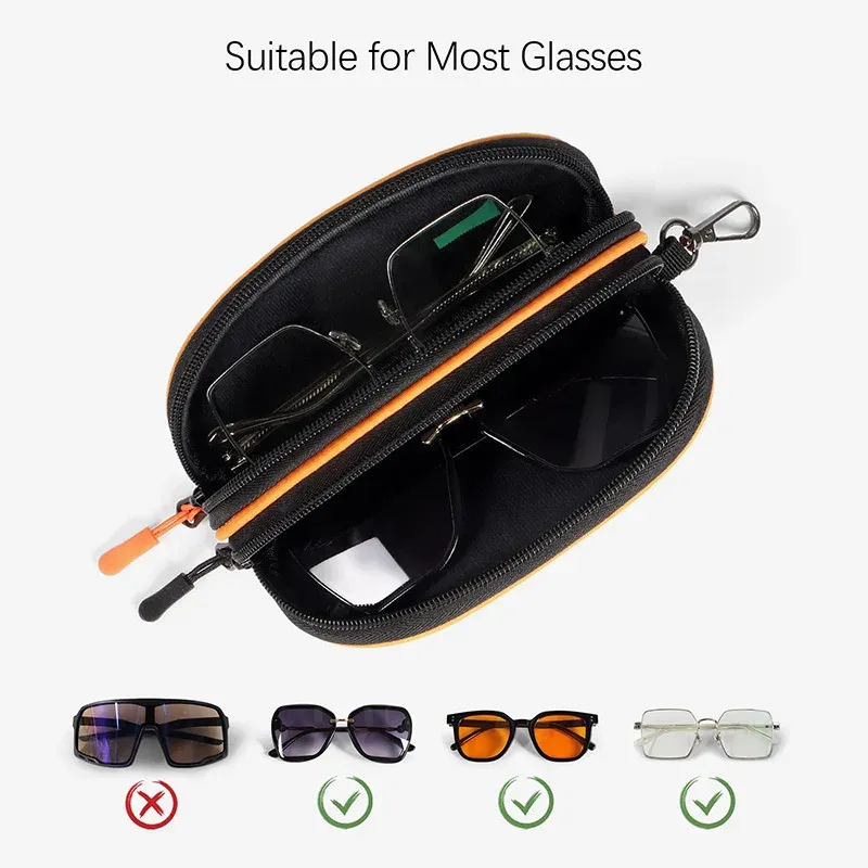 Étui à lunettes de soleil double couche multifonction, étanche, en matériau durable, idéal pour les voyages d'affaires 5