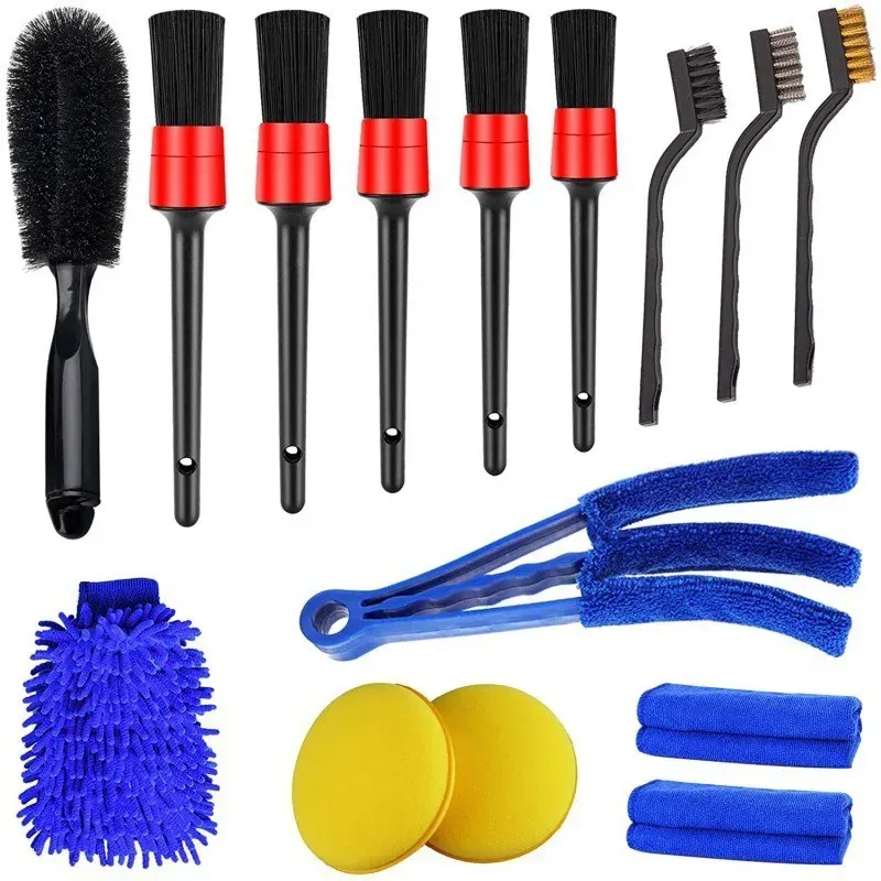 Kit de brosses de nettoyage automobile