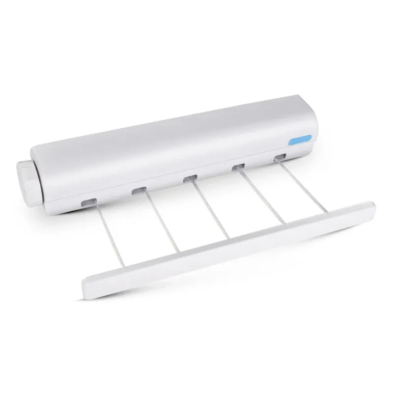 Corde à linge rétractable murale pour intérieur, invisible, idéale pour la salle de bain 2