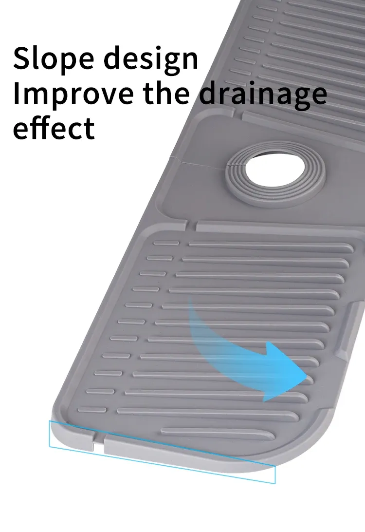 Tapis de robinet en silicone, utilisation