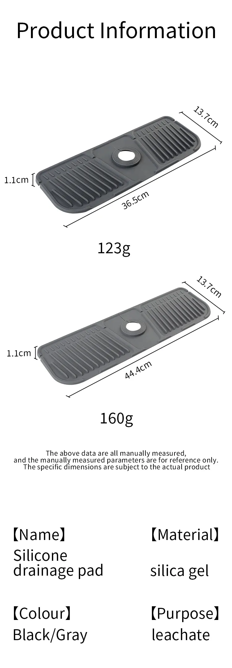 Tapis de robinet en silicone, vue finale