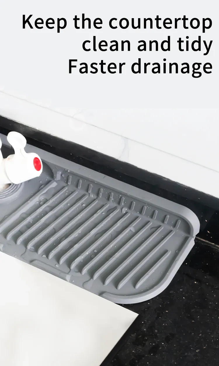 Tapis de robinet en silicone, détail