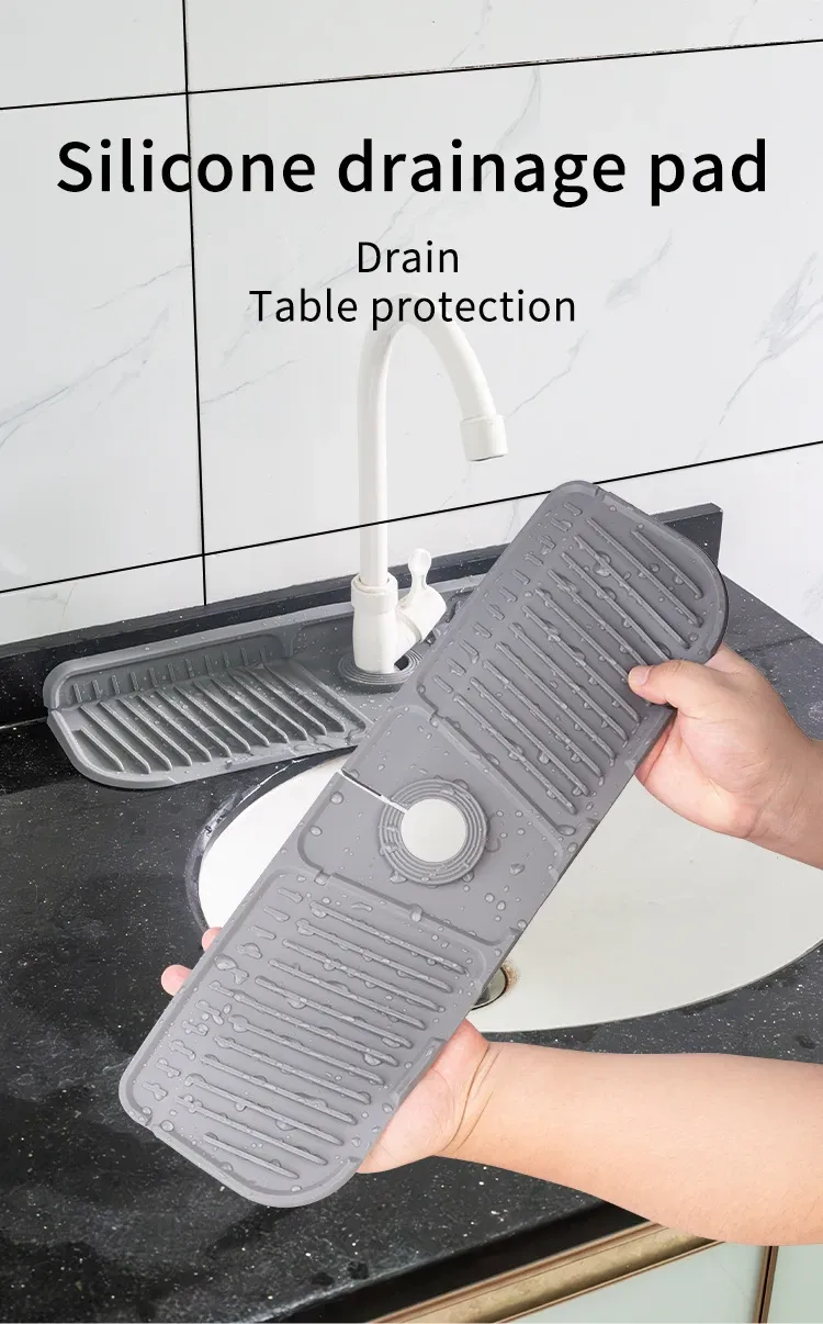 Tapis de robinet en silicone, vue d'ensemble
