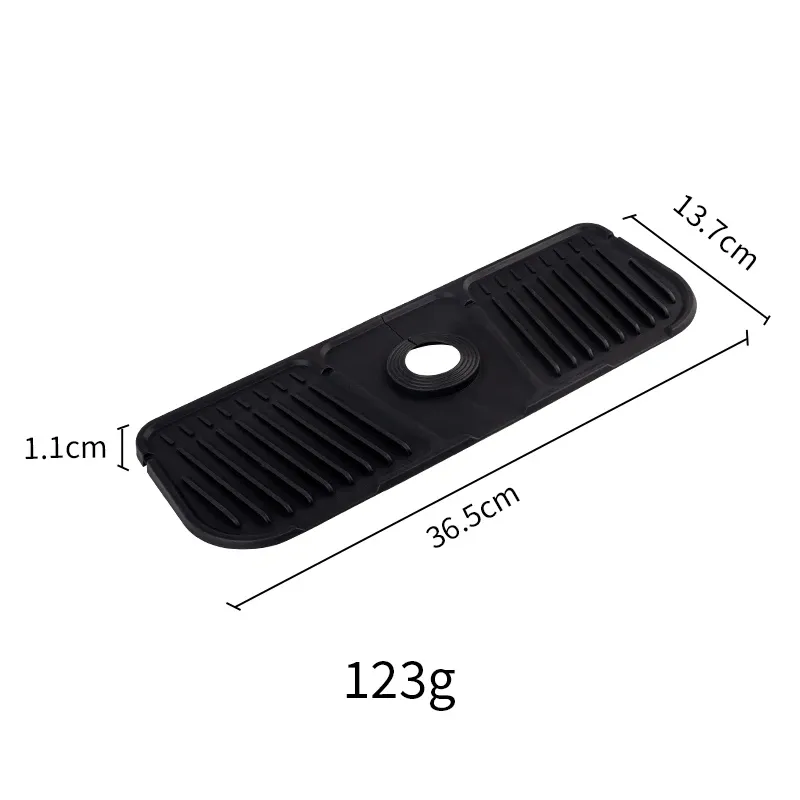Tapis de robinet de cuisine en silicone, protège-évier anti-éclaboussures 7