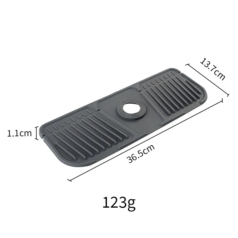 Tapis de robinet de cuisine en silicone, protège-évier anti-éclaboussures 8