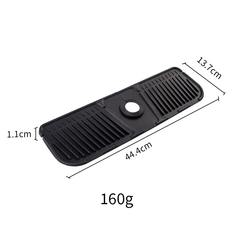 Tapis de robinet de cuisine en silicone, protège-évier anti-éclaboussures 9